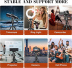 68" Ball Head Camera Tripod & Monopods, 360° Smooth Rotation V-Yoke Rifle - Image 7