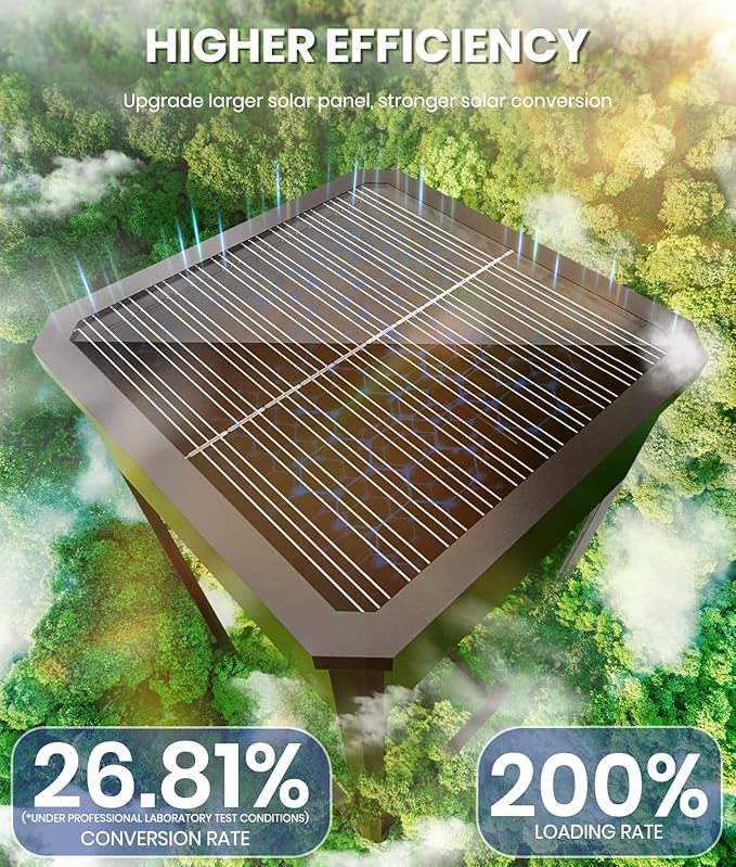 NEWMESSI 8 Pack Bright Solar Pathway Lights, IP65 Waterproof Outdoor Garden - Image 2