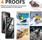 SPIDERCASE for iPhone 16 Pro Max Case Waterproof, Built-in Screen & Camera - Image 8