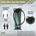 M MCGUIRE GEAR Hydration Bladder, 3L/100 oz. Water Bladder, Leak Proof - Image 2