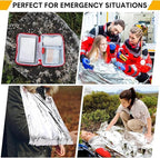 Emergency Survival Blanket, Mylar Thermal Blanket, Gigantic Space Blanket 82" x - Image 2