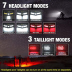 LED Headlamp, 1000lumens 230° Widebeam Headlight 4 Packs, USB Rechargeable - Image 3