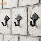Mystic Colonial Rustic Cast Iron Wall Hooks Heavy Duty Vintage Utility Hooks - Image 4