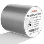 Secopad Grey Window Screen Repair Tape, 3IN X 25FT Screen Repair Kit by Secopad