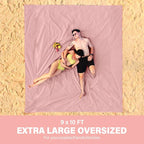Famstar Beach Blanket Oversized Extra Large 10'X 9', Waterproof Sandproof Beach - Image 2