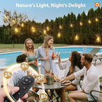 addlon 198FT Solar String Lights Outdoor Waterproof 6W Panel - Image 9