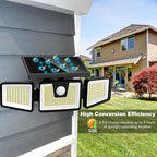 AmeriTop Solar Lights Outdoor, 2 Pack 233 LED High Brightness Cordless Solar - Image 5