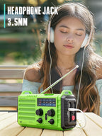 Emergency Radio with NOAA Weather Alert – Solar Hand Crank Portable AM/FM - Image 7