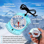 20 Pcs Acrylic Orienteering Compass Hiking Backpacking Survival Reliable - Image 3