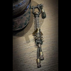 Handmade Lanyards with Brass Beads – Paracord 550 Survival Gear Leash - Image 4
