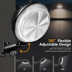 150W 2 Pack 20000LM Dusk to Dawn Outdoor Lighting, LED Barn Lights Outdoor - Image 4