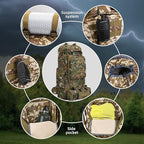 100L Camping Hiking Backpack, Molle military Tactical rucksack backpack - Image 4