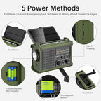 Solar Radio Emergency Hand Crank 12000mAh - Image 8