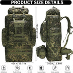 100L Camping Hiking Backpack, Molle military Tactical rucksack backpack - Image 2