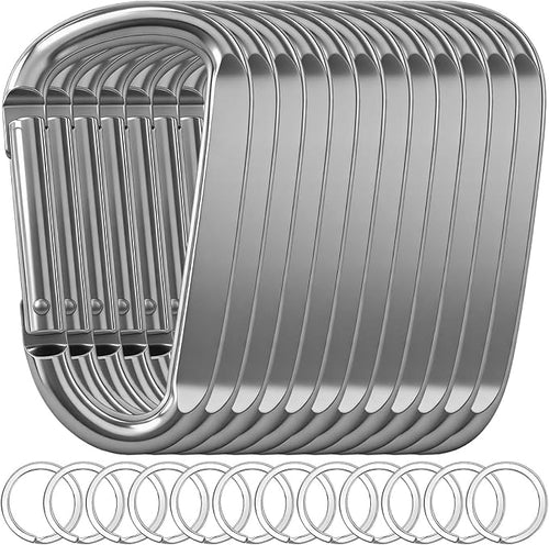 12PCS Carabiner Keychain Clip by Oupengsky