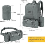 CVLIFE Tactical Backpack Military Army Rucksack 60L Large Assault Pack - Image 2