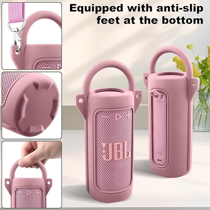 for JBL Grip Portable Waterproof Speaker Silicone Case, Portable Travel Soft - Image 4