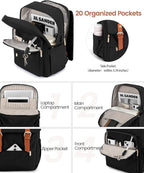 LOVEVOOK Laptop Backpack Purse for Women Vintage Travel Computer Backpack - Image 2