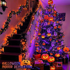 JMEXSUSS Halloween Decoration Lights, 200 LED Orange Purple Halloween Lights - Image 4