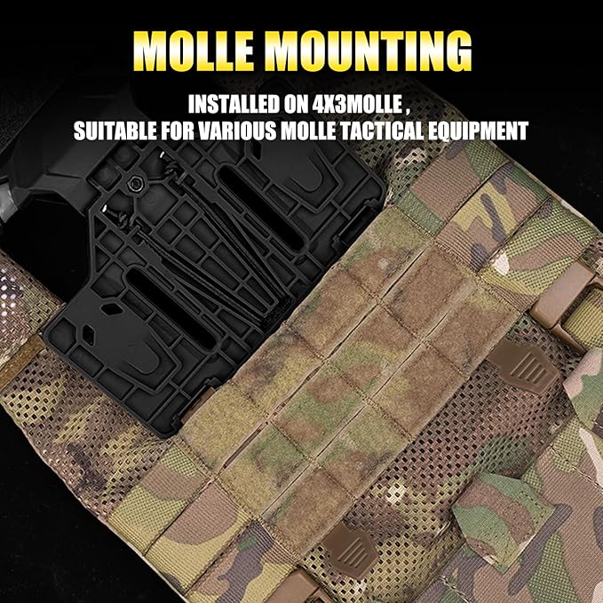 Zhongren Tactical Plate Carrier Vest Attachments Universal Phone Chest Mount - Image 5