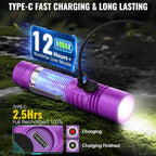 Rechargeable Tactical Flashlights, High Lumens Small Mini USB-C LED Flashlight - Image 4