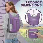 ZOMAKE 10L Ultra Lightweight Packable Backpack, Small Daypack Light Foldable - Image 2