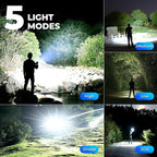 3 Pack Rechargeable LED Flashlights 990, 000 Lumens, Adjustable, 5 Modes - Image 5