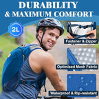 Hydration Backpack with 2L Water Bladder Bag, Lightweight and Breathable - Image 6