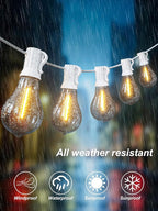 DAMAING Outdoor String Lights 200FT Waterproof Patio Lights - Image 4