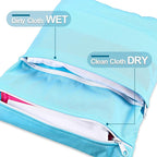 Woanger 10 Pack Wet Dry Bags for Baby Cloth Diapers Waterproof Reusable Travel - Image 3