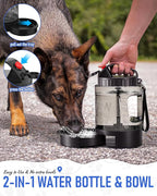 Dog Water Bottle Travel Bowl, 77oz Large Portable Dog Water Bowl Dispenser - Image 4