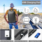 hk Business Backpack for Men 17 Inch, Slim & Expandable Waterproof Travel - Image 2