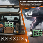 Hand Crank Emergency Radio, 10000mAh Weather Radio - Image 3