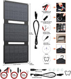 FlexSolar 15W Foldable Solar Panel Trickle Charger Maintainer Kits - 12V DC & - Image 4