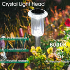 Eyrosa Solar Lights Outdoor, 15 Pack Waterproof Stainless Steel Solar Stake - Image 3