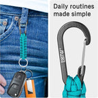 EOTW Paracord Keychain for Men Women Paracord Carabiner Backpack Keychain - Image 3