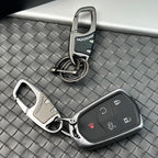 Keychain with Carabiner Clip, 4 Heavy Duty Key Rings and D Ring - Image 4