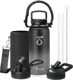 Trebo 32 oz Water Bottle Insulated by StayHotStayColdStayGreen