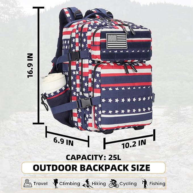 Lovelinks21 25L Tactical Military Backpack Small Travel Backpack - Image 2