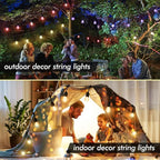 Auroraworld 24FT RGB Outdoor String Lights, Dimmable Color Changing Waterproof - Image 4