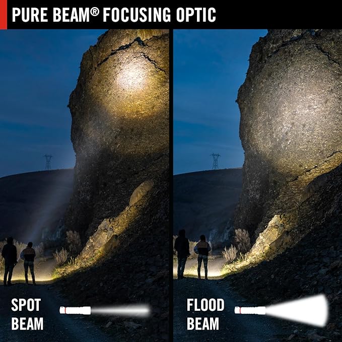 Coast HX5 410 Lumen LED Flashlight, Pure Beam Focusing, Slide Focus, Pocket Clip - Image 3