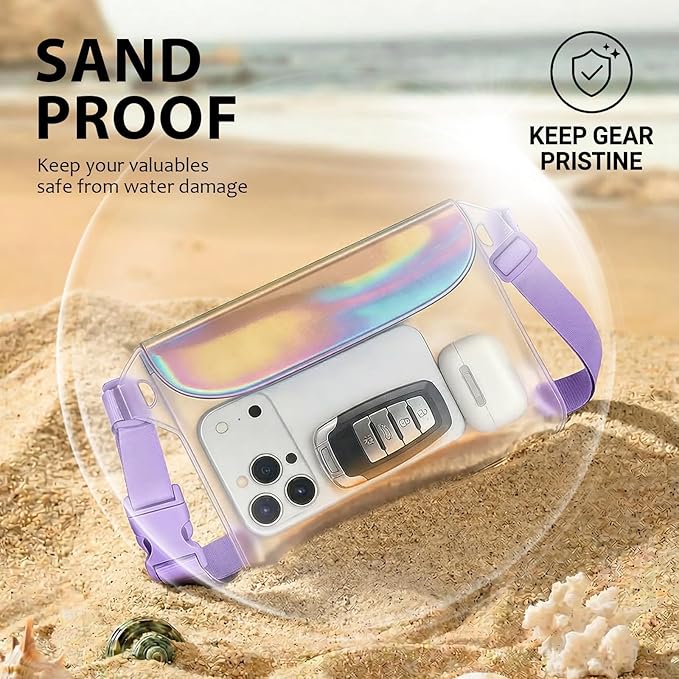 2-Pack IP68 Waterproof Phone Pouch & Fanny Pack:Waterproof Phone Case Fits - Image 7