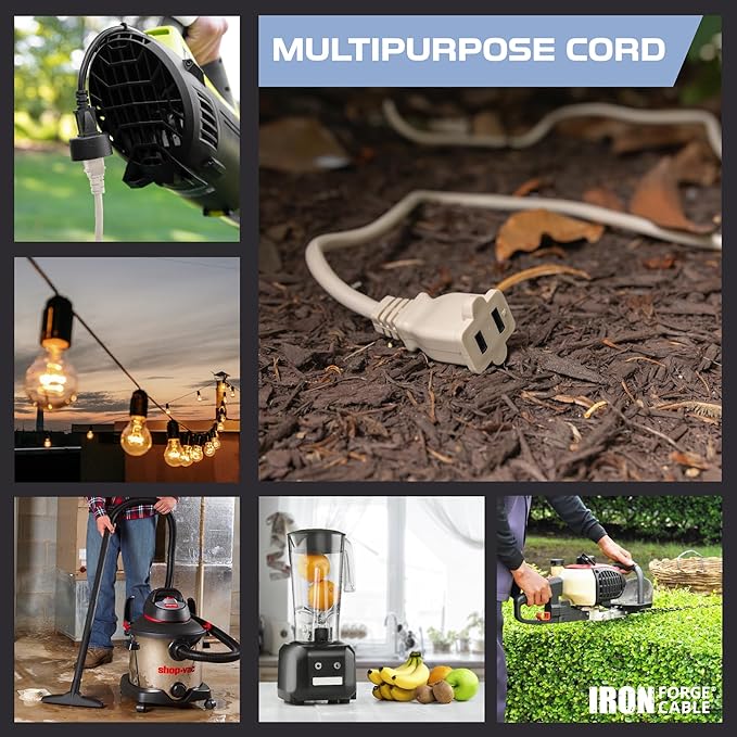 Iron Forge Cable 2 Prong Extension Cord 25 ft - Image 3