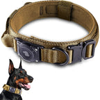 2026 Upgrade Waterproof AirTag Dog Collar, Military Tactical Dog Collar by ODOKELE