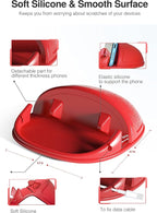 Loncaster Car Phone Holder, Car Phone Mount Silicone Car Pad Mat - Image 3
