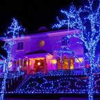 JMEXSUSS 600 LED Blue Solar Christmas Lights, 206.7ft Blue Christmas Lights - Image 5