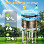LETMY 4 Pack Brown Solar Pathway Lights Outdoor, Bright Solar Lights Outdoor - Image 5