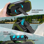 Emergency Radio Waterproof Bluetooth Speaker, Portable AM FM Radio - Image 8