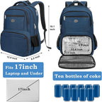 MATEIN Lunch Backpack for Men, 17 Inch Travel Laptop Backpack - Image 4