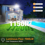 Onforu 3 Packs 75W Flood Lights Outdoor, 7000LM Brightness Security Lights - Image 3